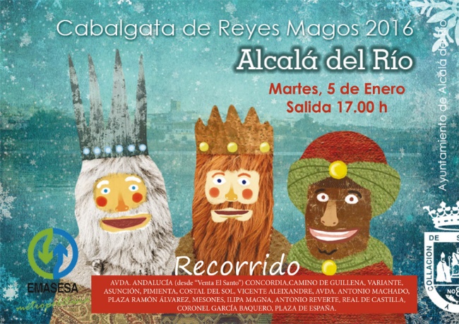 cartel cabalgata reyes magos Alcalá del Río